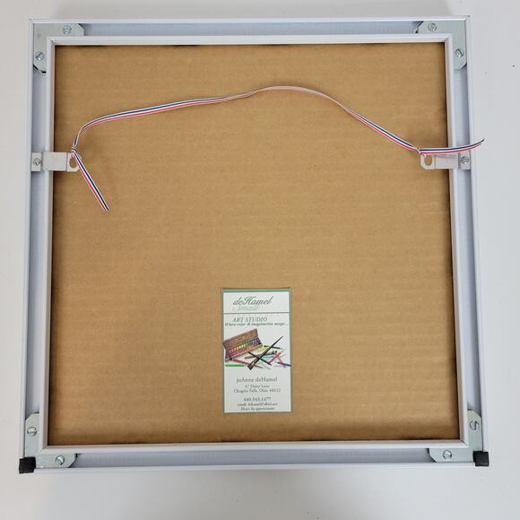 De Hamel‎ George W Bush Chagrin Falls Popcorn Shop Hanging Framed Art 12" Signed - Picture 3 of 11